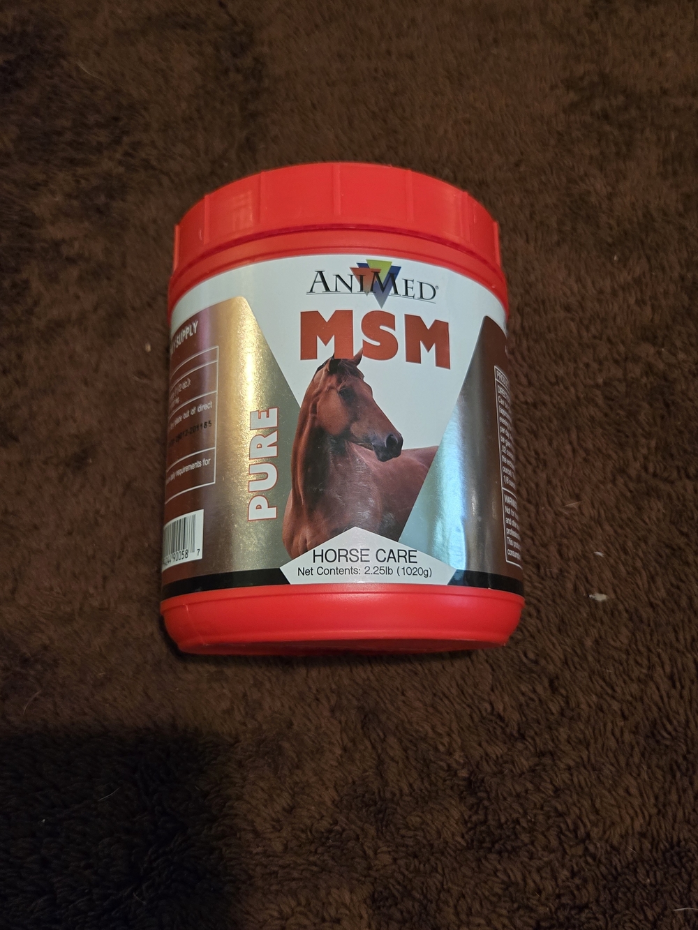 AniMed MSM Horse/Dog  Care Supplement - Red Container